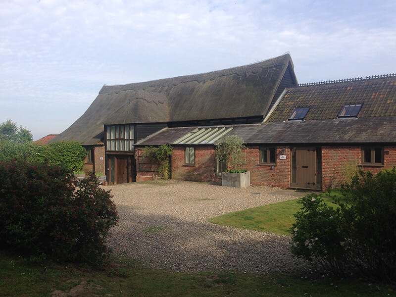 Exernal view of Dingle Marsh Barns